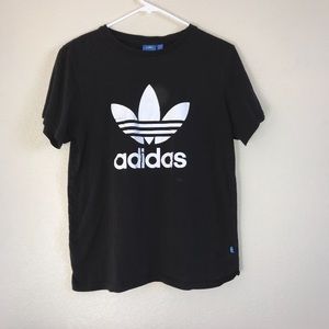 Black and white adidas shirt